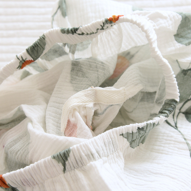 Άνοιξη/Καλοκαίρι 2023νέο γιαπωνέζικο κιμονό γυναικείες βαμβακερές πιτζάμες δύο τεμαχίων παντελόνι τριών τετάρτων μανίκι φαρδύ σετ γυναικείας υπηρεσίας για το σπίτι