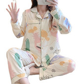 Άνοιξη Φθινοπωρινό κοστούμι πιτζάμες εγκυμοσύνης Μακρυμάνικο ζακέτες γαλουχίας Πουκάμισα+παντελόνι Σετ δύο τεμαχίων Σετ θηλασμού εγκυμοσύνης