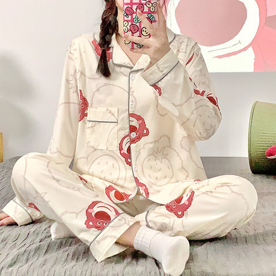 Άνοιξη Φθινοπωρινό κοστούμι πιτζάμες εγκυμοσύνης Μακρυμάνικο ζακέτες γαλουχίας Πουκάμισα+παντελόνι Σετ δύο τεμαχίων Σετ θηλασμού εγκυμοσύνης