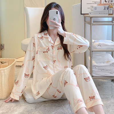 Άνοιξη Φθινοπωρινό κοστούμι πιτζάμες εγκυμοσύνης Μακρυμάνικο ζακέτες γαλουχίας Πουκάμισα+παντελόνι Σετ δύο τεμαχίων Σετ θηλασμού εγκυμοσύνης