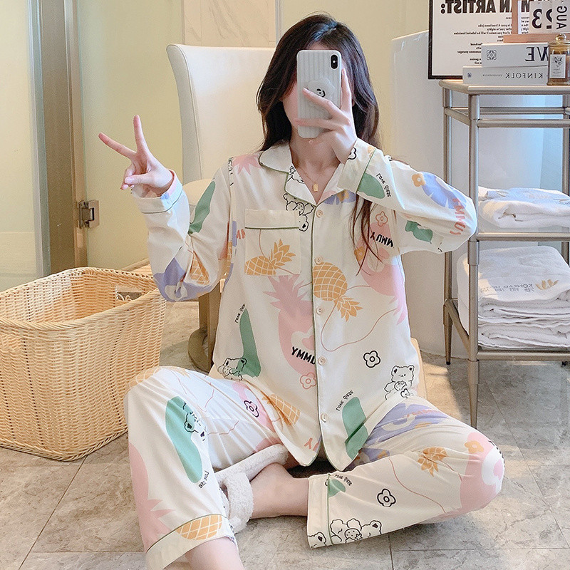 Άνοιξη Φθινοπωρινό κοστούμι πιτζάμες εγκυμοσύνης Μακρυμάνικο ζακέτες γαλουχίας Πουκάμισα+παντελόνι Σετ δύο τεμαχίων Σετ θηλασμού εγκυμοσύνης