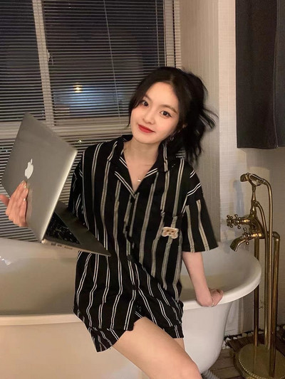 Pidžaamad, naiste pidžaamad, armsad lehmatrükiga pidžaamad, vabaaja mugavad koduriided, 2-osaline komplekt naiste magamisriided, suvised Dropshipping