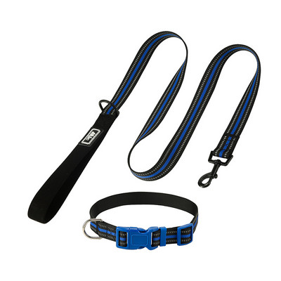 Σετ αντανακλαστικού γιακά και λουριών από νάιλον για μεσαίους και μεγάλους σκύλους Λουρί βόλτας με ταιριαστό λουρί, προσαρμοσμένο αξεσουάρ σκύλου