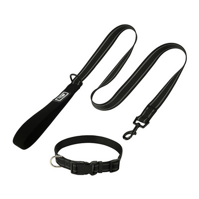 Σετ αντανακλαστικού γιακά και λουριών από νάιλον για μεσαίους και μεγάλους σκύλους Λουρί βόλτας με ταιριαστό λουρί, προσαρμοσμένο αξεσουάρ σκύλου