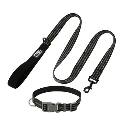 Σετ αντανακλαστικού γιακά και λουριών από νάιλον για μεσαίους και μεγάλους σκύλους Λουρί βόλτας με ταιριαστό λουρί, προσαρμοσμένο αξεσουάρ σκύλου