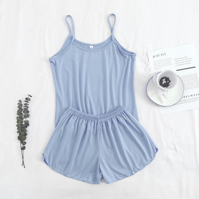 Pijamale FallSweet pentru femei Lenjerie sexy de culoare solidă Lenjerie de noapte de vară Set de pijamale de mărime mare, fără mâneci, 3XL