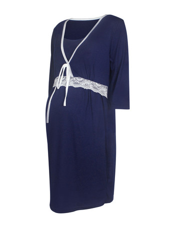 Φόρεμα θηλασμού με δαντέλα εγκυμοσύνης με βαθύ V λαιμόκοψη Φόρεμα θηλασμού για έγκυες γυναίκες Πυτζάμες Νυχτικό για εγκυμοσύνη μόδας