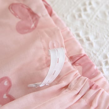 Тънко облекло за бременни от 100% памучна марля Дамски пижамен комплект Лятно облекло за кърмене с къс ръкав Спално облекло за кърмачки Костюм
