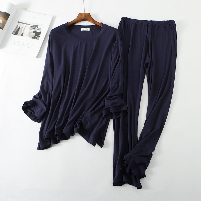 Γιαπωνέζικη πιτζάμες άνοιξης και φθινοπώρου κοστούμι γυναικεία μοντέρνα φαρδιά και λεπτή καθημερινή σπιτική φορούν υπνοδωμάτια με καλοκαιρινά μανίκια τρομπέτας