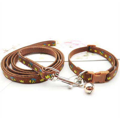 Lemmiklooma kaelarihm Veoköis Mesilasekroon muster Multikas armas kelluke reguleeritavad kaelarihmad koerale kassi kutsikale kassipoegale isetegemise lemmikloomade tarvikud