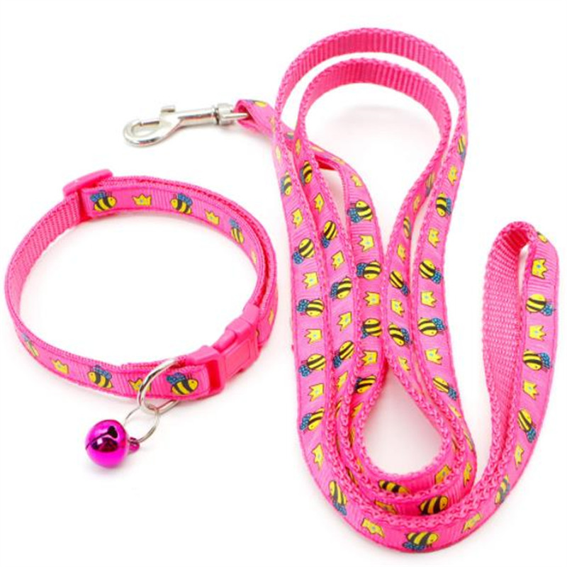 Lemmiklooma kaelarihm Veoköis Mesilasekroon muster Multikas armas kelluke reguleeritavad kaelarihmad koerale kassi kutsikale kassipoegale isetegemise lemmikloomade tarvikud