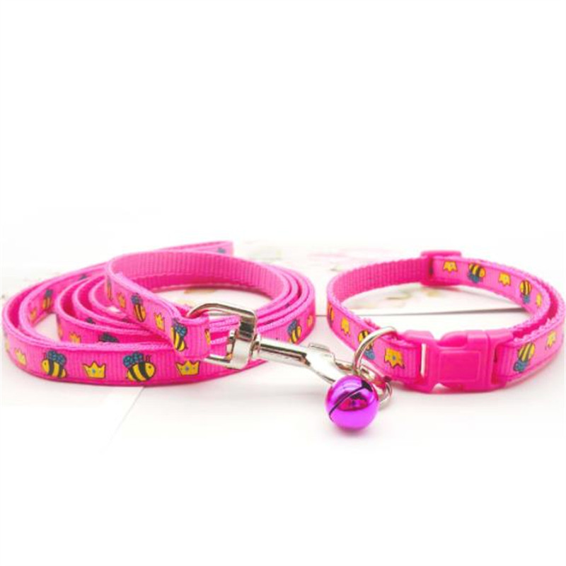 Lemmiklooma kaelarihm Veoköis Mesilasekroon muster Multikas armas kelluke reguleeritavad kaelarihmad koerale kassi kutsikale kassipoegale isetegemise lemmikloomade tarvikud