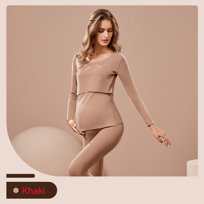 Emotion Moms Νέα Πυτζάμα Θηλασμού Βαμβακερή Μακρυμάνικη Πιτζάμες εγκυμοσύνης Σετ Νυχτερινή Πυτζάμες Εγκυμοσύνης Πιτζάμες Φθινοπώρου