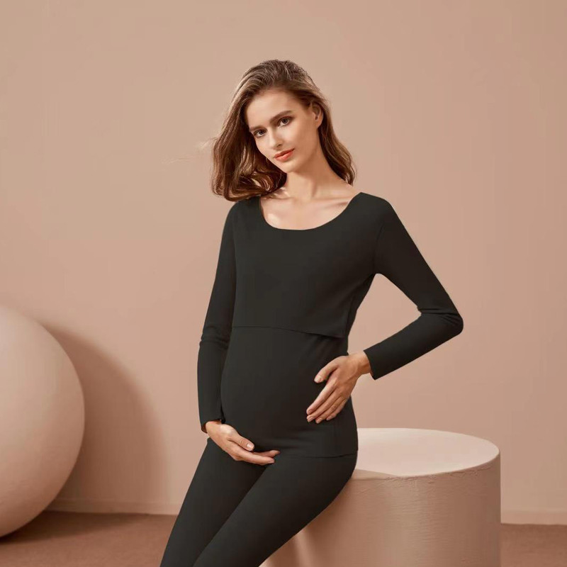 Emotion Moms Νέα Πυτζάμα Θηλασμού Βαμβακερή Μακρυμάνικη Πιτζάμες εγκυμοσύνης Σετ Νυχτερινή Πυτζάμες Εγκυμοσύνης Πιτζάμες Φθινοπώρου