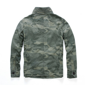 Casual Wear Ανδρικό υπερμεγέθη σακάκι Camo Αθλητικά Ενδύματα Χοντρό τζιν Ανδρικό μπουφάν Πράσινο Στρατιωτικό Χειμερινό παλτό παραλλαγής Ανδρικό XXL