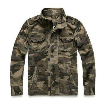 Casual Wear Ανδρικό υπερμεγέθη σακάκι Camo Αθλητικά Ενδύματα Χοντρό τζιν Ανδρικό μπουφάν Πράσινο Στρατιωτικό Χειμερινό παλτό παραλλαγής Ανδρικό XXL