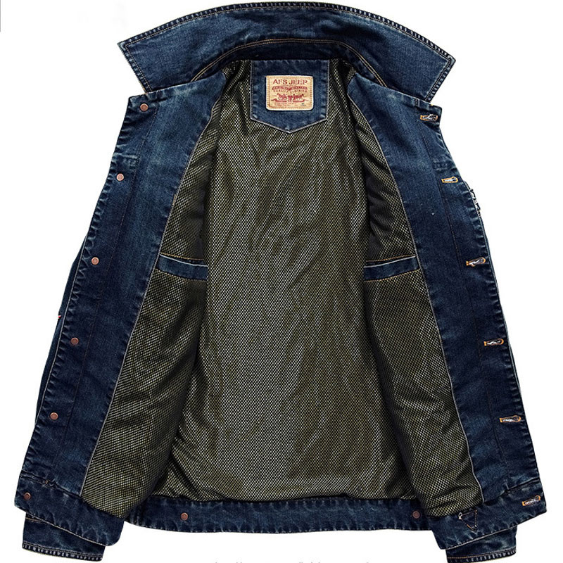 Ανδρικό Ανοιξιάτικο Φθινοπωρινό Τζιν Μπουφάν Χοντρό Υψηλής Ποιότητας Μπουφάν Παλτό Ανδρικά casual outwear Μόδα Streetwear Μέγεθος ρούχων 5XL MY926