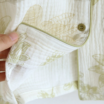 Пижами от чист памук Кърмеща жена Есен Нова бременност Пижами за кърмене Костюми Облекло за кърмене с дълъг ръкав
