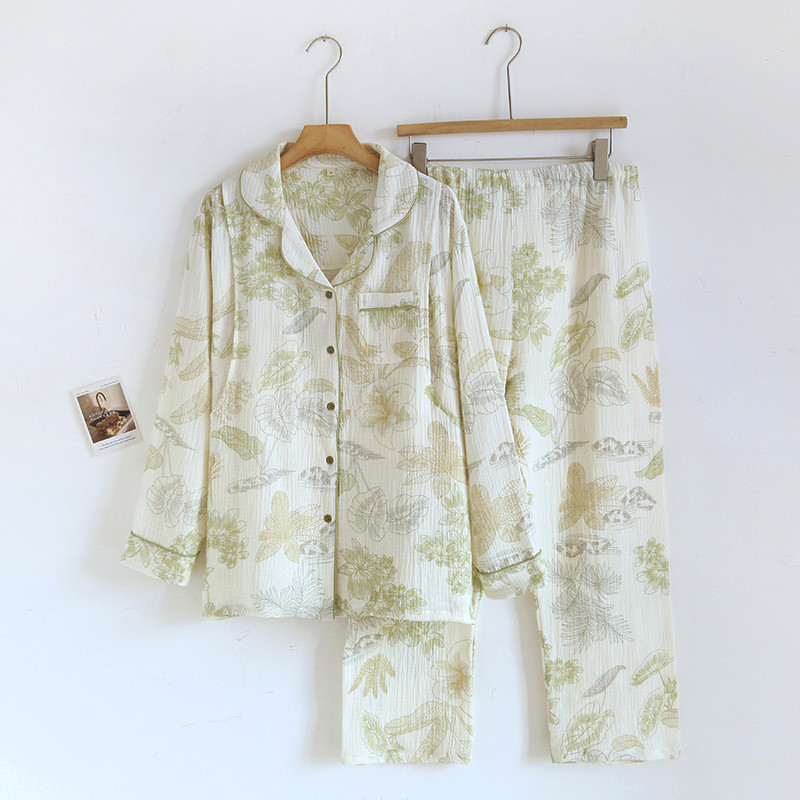 Πιτζάμες από καθαρό βαμβάκι Θηλάζουσα Γυναίκα Φθινόπωρο Νέα Εγκυμοσύνη Πιτζάμες Θηλασμού Κοστούμια μακρυμάνικης ένδυσης θηλασμού