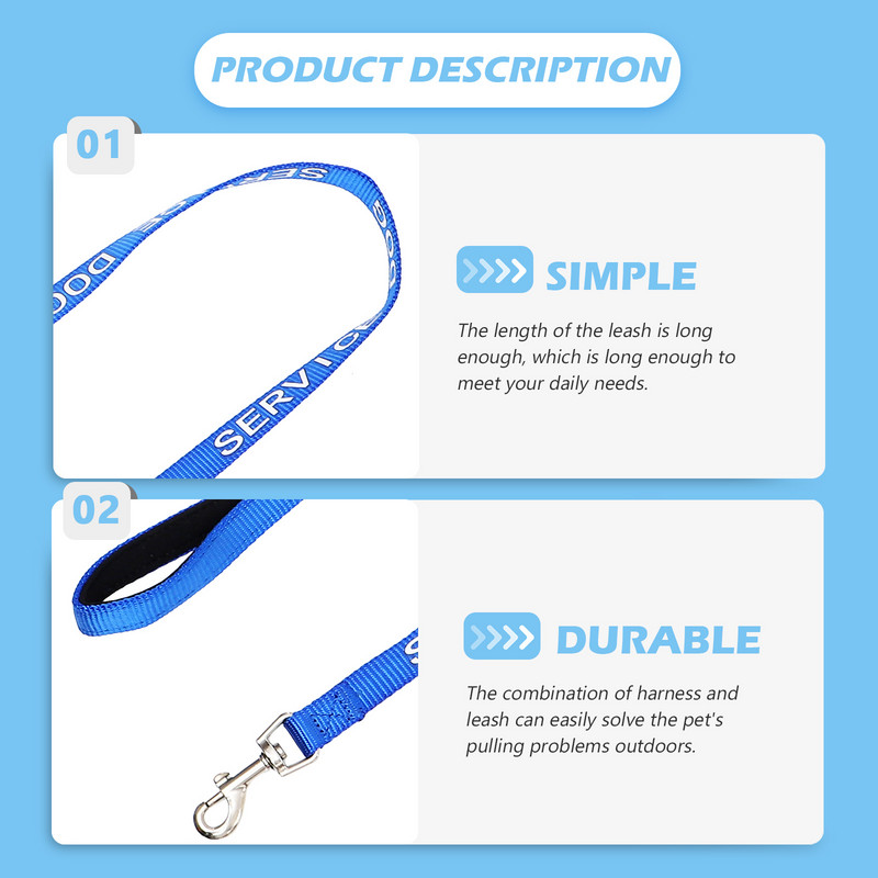 Λουρί σκύλου σέρβις Βολικό αξεσουάρ για κουτάβι με σχοινί πολλαπλών λειτουργιών για κουτάβι Μεγάλο