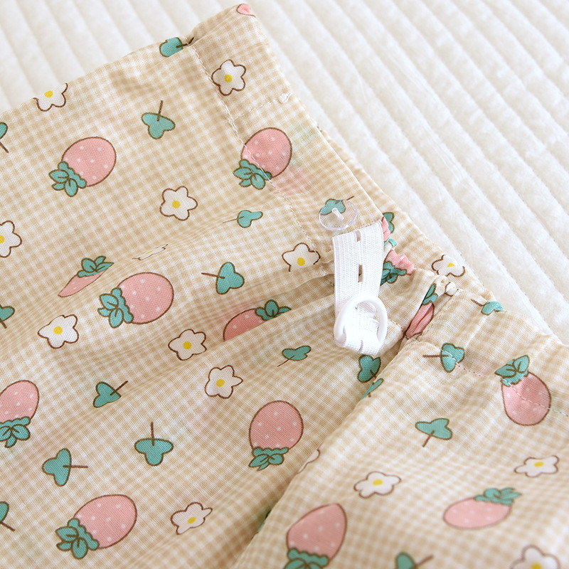 Fdfklak Νέα Κορεατικά Ρούχα εγκυμοσύνης για έγκυες γυναίκες 100% βαμβακερά κοστούμια πιτζάμες θηλασμού τύπωμα πυτζάμες θηλασμού