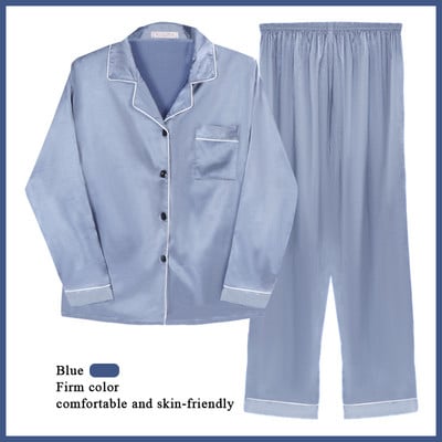 Σετ Πυτζάμες Faux Silk Satin 2 τεμαχίων Ρούχα θηλασμού μετά τον τοκετό Ενδύματα σπιτιού Θηλασμού Εγκυμοσύνης Πιτζάμες εγκυμοσύνης