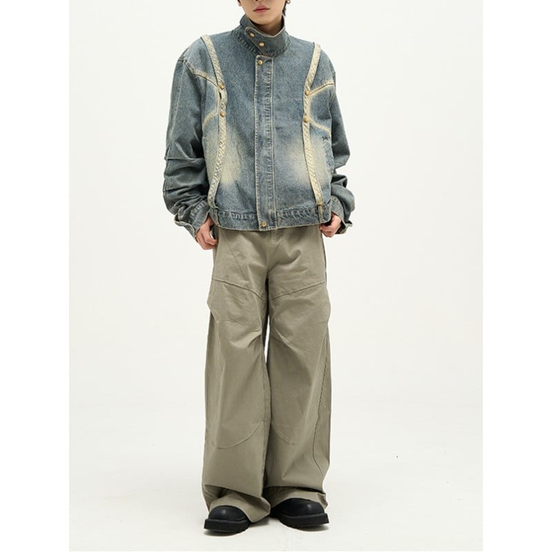 Amerikai vintage farmer dzseki férfi női bő Harajuku bomber felsőruházat pár őszi patchwork alkalmi baseball kabát 2023