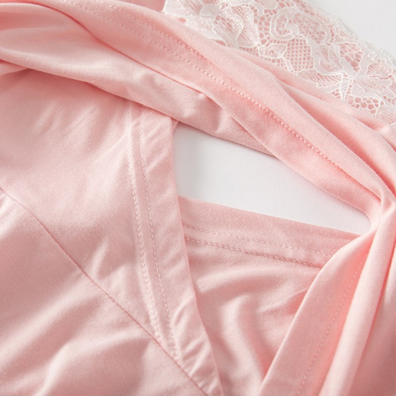 2 τεμάχια/σετ Πιτζάμες εγκυμοσύνης Μετα τον τοκετό Νοσηλευτική Έγκυος Φόρεμα σφεντόνα + Ρόμπα εγκυμοσύνης Θηλασμός Νυχτικό Ρούχα σπιτιού