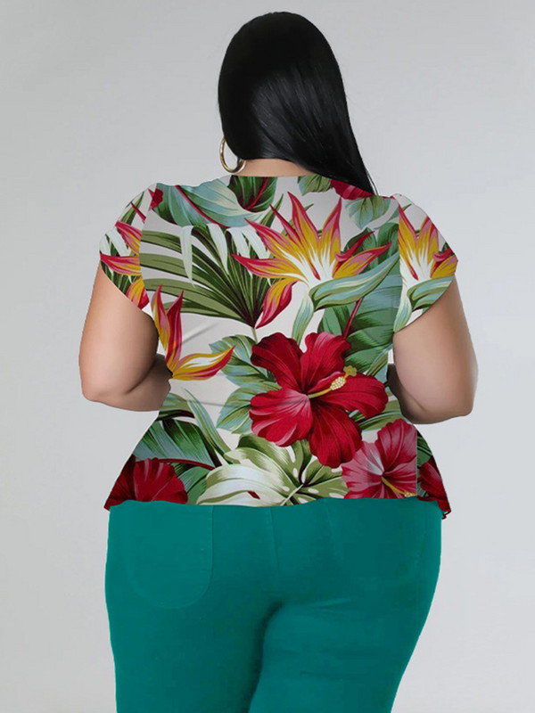 Set două piese ținută pentru femei Top slim fit elegant și pantaloni cu jambiere Costum de vară ținute de sărbători marimi mari Dropshipping cu ridicata