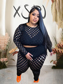 Dviejų dalių rinkiniai moteriškoms kelnėms ir aukščiausio dydžio derantys komplektai naktinio klubo apatinio trikotažo iškirpti skaidrūs juodi seksualūs madingi kostiumai