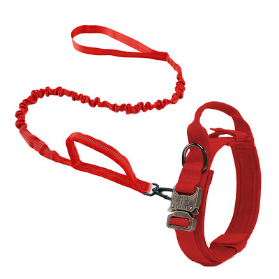 Στρατιωτικό τακτικό κολάρο σκύλου Ισχυρό λουρί κατοικίδιο ζώο Bungee Ανθεκτικά νάιλον κολάρα εκπαίδευσης για κατοικίδια με λαβή Μεγάλα σκυλιά γαλλικό μπουλντόγκ