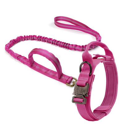 Στρατιωτικό τακτικό κολάρο σκύλου Ισχυρό λουρί κατοικίδιο ζώο Bungee Ανθεκτικά νάιλον κολάρα εκπαίδευσης για κατοικίδια με λαβή Μεγάλα σκυλιά γαλλικό μπουλντόγκ