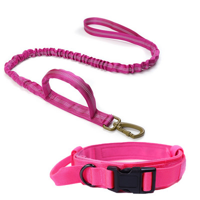 Στρατιωτικό τακτικό κολάρο σκύλου Ισχυρό λουρί κατοικίδιο ζώο Bungee Ανθεκτικά νάιλον κολάρα εκπαίδευσης για κατοικίδια με λαβή Μεγάλα σκυλιά γαλλικό μπουλντόγκ