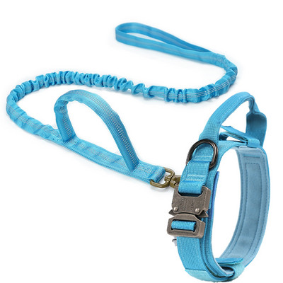 Στρατιωτικό τακτικό κολάρο σκύλου Ισχυρό λουρί κατοικίδιο ζώο Bungee Ανθεκτικά νάιλον κολάρα εκπαίδευσης για κατοικίδια με λαβή Μεγάλα σκυλιά γαλλικό μπουλντόγκ