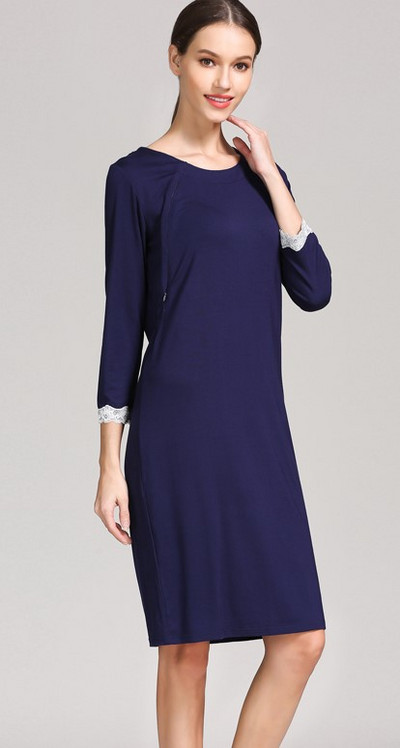 Χονδρική Πιτζάμες εγκυμοσύνης Πυτζάμες Νοσηλευτικής Έγκυος Θηλασμός Ρούχα Δαντέλα Νυχτικό Νυχτικό Φόρεμα Νοσοκομείου