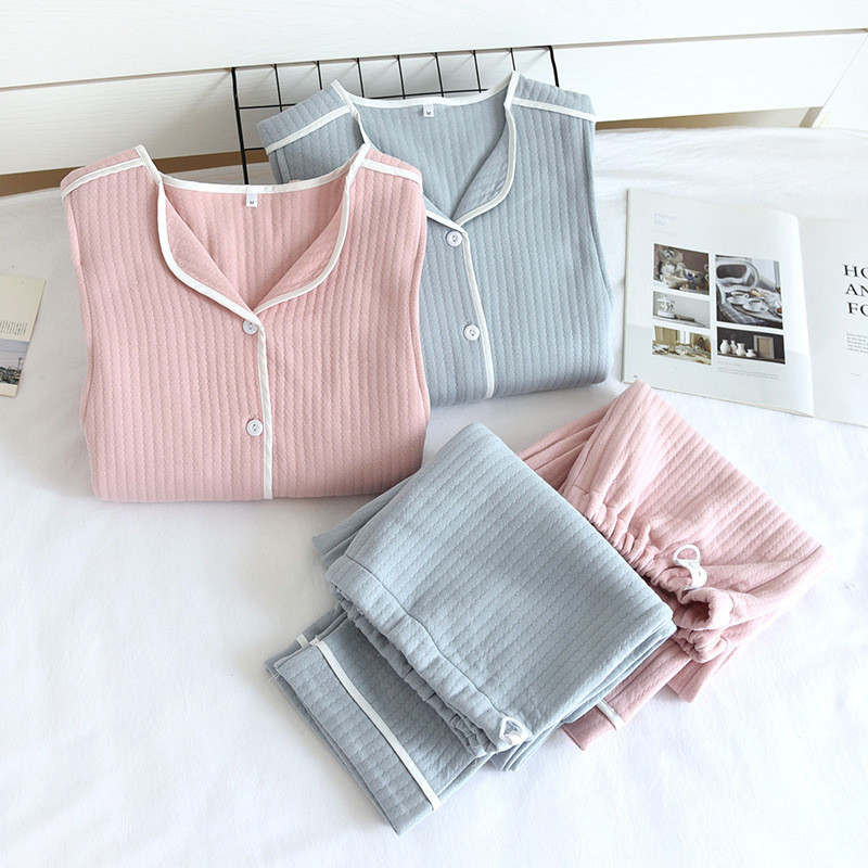 Imbracaminte de izolare Toamna si Iarna Imbracaminte pentru casa postpartum calduroase Femei insarcinate Imbracaminte de maternitate pentru alaptare Piloturi Costum din bumbac