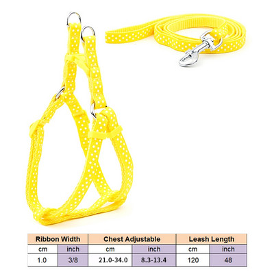 Ham pentru câini, cu inel în D, pentru pisici, cu curele din nailon, set de vestă și lesă, reglabil pentru cățeluș, pentru mers în aer liber, pentru alergare, pentru câini de talie mică, accesorii pentru animale de companie