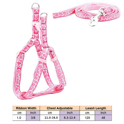 Ham pentru câini, cu inel în D, pentru pisici, cu curele din nailon, set de vestă și lesă, reglabil pentru cățeluș, pentru mers în aer liber, pentru alergare, pentru câini de talie mică, accesorii pentru animale de companie