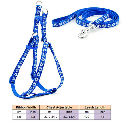 Ham pentru câini, cu inel în D, pentru pisici, cu curele din nailon, set de vestă și lesă, reglabil pentru cățeluș, pentru mers în aer liber, pentru alergare, pentru câini de talie mică, accesorii pentru animale de companie