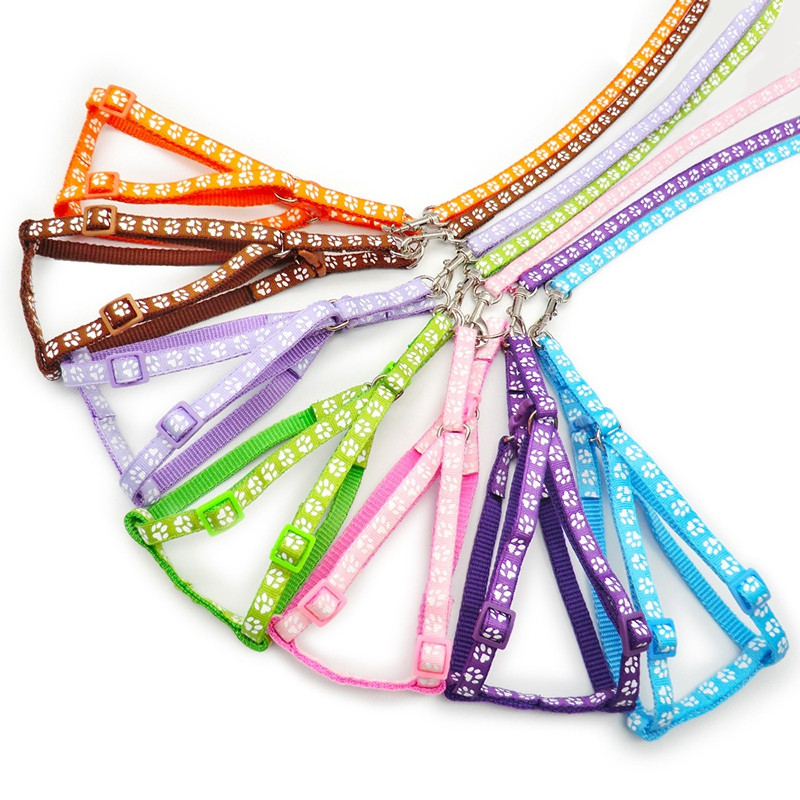 Ham pentru câini, cu inel în D, pentru pisici, cu curele din nailon, set de vestă și lesă, reglabil pentru cățeluș, pentru mers în aer liber, pentru alergare, pentru câini de talie mică, accesorii pentru animale de companie