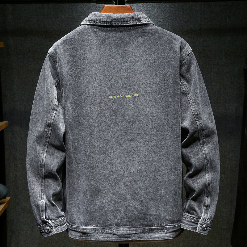 Pánske džínsové bundy, streetwear, hip hop, kórejské, bežné, pánske džínsové bundy, ležérne vrchné oblečenie, nový jesenný letný módny kabát 2022
