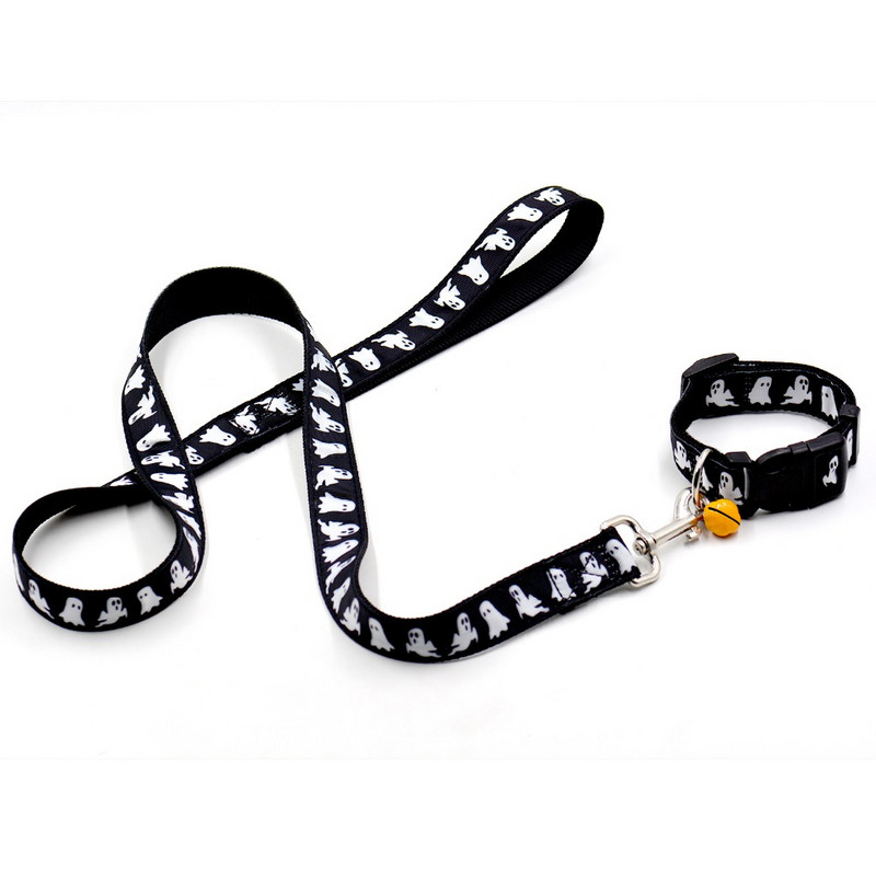 Νέο περιλαίμιο για κατοικίδιο σκύλο για αποκριάτικο +λουρί με ποικιλία κουδουνιών από αποκριάτικη προμήθεια για κολάρο κατοικίδιων κατοικίδιων για μικρό κολάρο για λουρί σκύλου