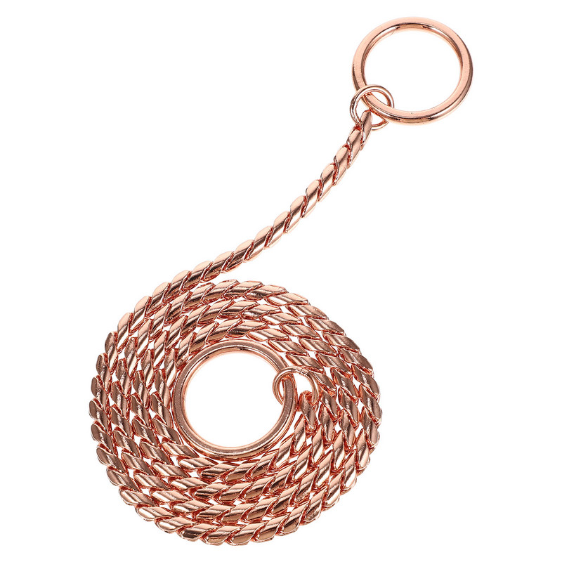 Lanț pentru câini din oțel inoxidabil Colier de sufocare Instrument de decorare pentru câini Plumb Bobina de metal pentru decorare în aer liber