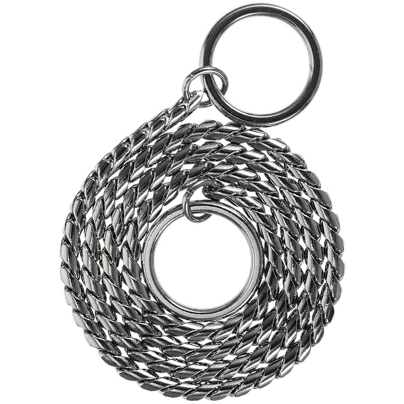 Lanț pentru câini din oțel inoxidabil Colier de sufocare Instrument de decorare pentru câini Plumb Bobina de metal pentru decorare în aer liber