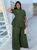 2-dielne sety Dámske nohavicové sety Plus Size Casual T-shirt and Nohavice Homewear Sets Sexy Outfits Veľkoobchodný predaj, hromadná dropshippingová doprava