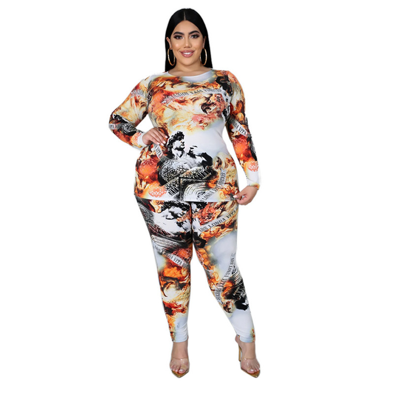 Γυναικείο σετ δύο τεμαχίων Σετ μακρυμάνικο μπλουζάκι και παντελόνι