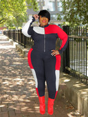 Γυναικεία αθλητική φόρμα καινούργια σε Εξωτερικά Ενδύματα Plus Size 2 Σετ Γυναικεία Casual Zip Jacke Sport Jogger Outfit Χονδρική Dropshipping