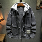 2023 Νέα ανδρικά κλασικά τζιν ζακέτα με κουκούλα Μόδα Ανοιξιάτικα φθινοπωρινά casual μπλουζάκια για ανδρικά ρούχα Μέγεθος M-4XL