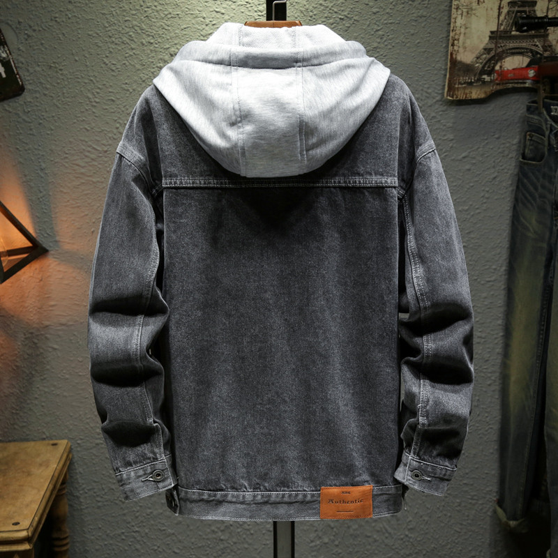 2023 Νέα ανδρικά κλασικά τζιν ζακέτα με κουκούλα Μόδα Ανοιξιάτικα φθινοπωρινά casual μπλουζάκια για ανδρικά ρούχα Μέγεθος M-4XL