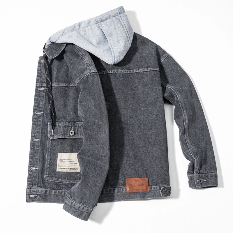 2023 Νέα ανδρικά κλασικά τζιν ζακέτα με κουκούλα Μόδα Ανοιξιάτικα φθινοπωρινά casual μπλουζάκια για ανδρικά ρούχα Μέγεθος M-4XL